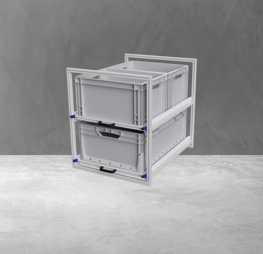 Auszugsregal für Wohnmobil Kastenwagen 400x600 mm Euroboxen